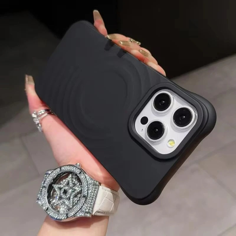 3D SOLID SILICONE IPHONE CASE | HIGH-QUALITY NON-SLIP SHOCKPROOF AND STYLISH TEXTURE | WIRELESS CHARGE MAGSAFE COMPATIBLE