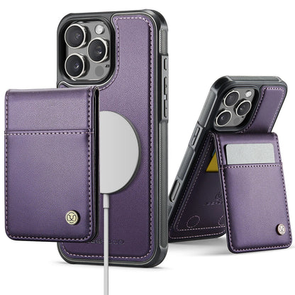 PREMIUM 2-IN-1 MAGNETIC LEATHER IPHONE CASE | SLEEK DESIGN WITH 360° SHOCK & DUST PROTECTION | DETACHABLE CARD HOLDER AND MAGSAFE COMPATIBILITY FOR ULTIMATE FUNCTIONALITY