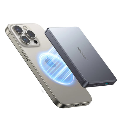 ULTRA-SLIM 20W MAGNETIC POWER BANK | 5000mAh & 10000mAh WIRELESS FAST CHARGING | 0.35 & 0.55-INCH PORTABLE CHARGER FOR IPHONE