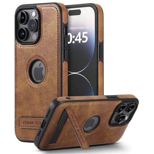 PREMIUM VEGAN LEATHER APPLE IPHONE CASE WITH BUILT-IN KICKSTAND | CLASSIC VINTAGE DESIGN WITH DURABLE SHOCKPROOF PROTECTION | MAGSAFE COMPATIBLE