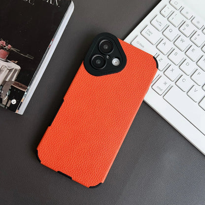 RETRO DUAL COLOR LEATHER TEXTURE CASE FOR IPHONE | PREMIUM CAMERA PROTECTION & ELEGANT LEATHER DESIGN | MAGSAFE COMPATIBLE